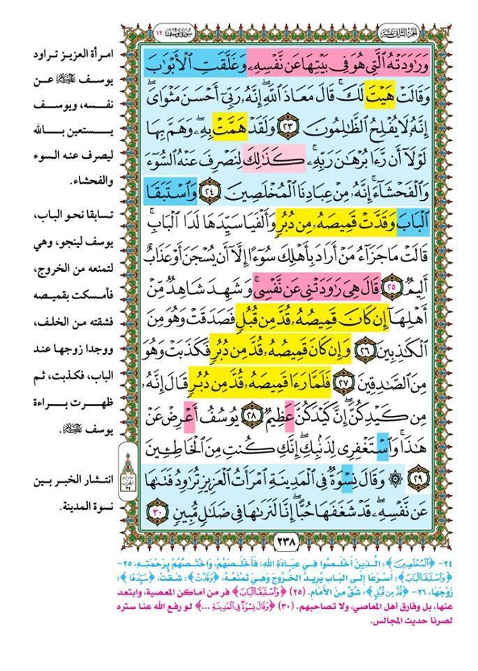 Corán memorización facilitada - مصحف “الحفظ الميسر” (WARSH / ورش)